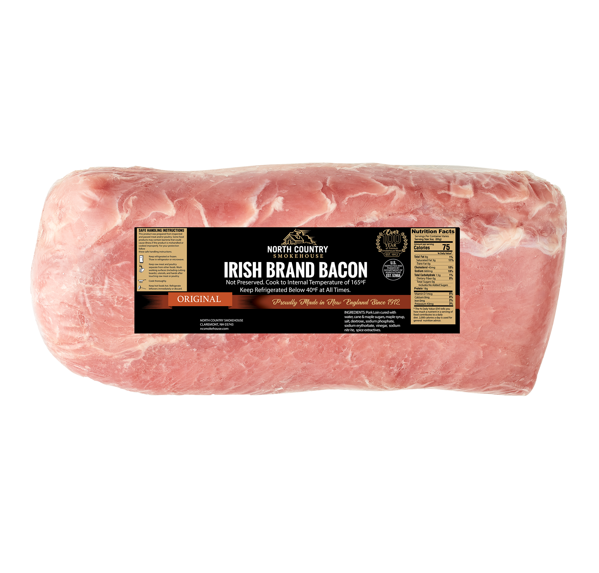 irish rasher bacon square copy Irish Brand Bacon Loin